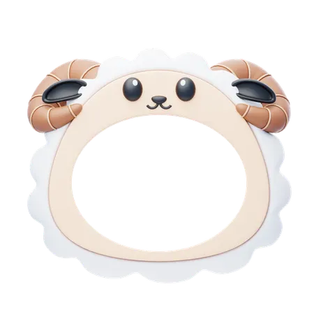 Sheep Shape Animal Frame  3D Icon