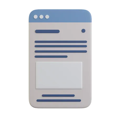 Sheet  3D Icon