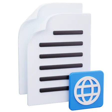 Sheet Export  3D Icon