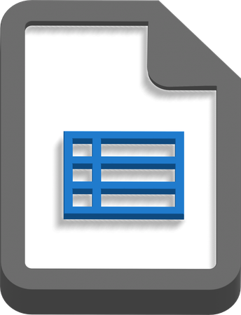 Sheet file  3D Icon