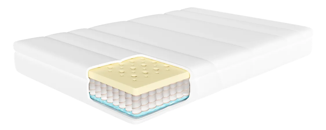 Sheet Material Mattress Structure  3D Icon