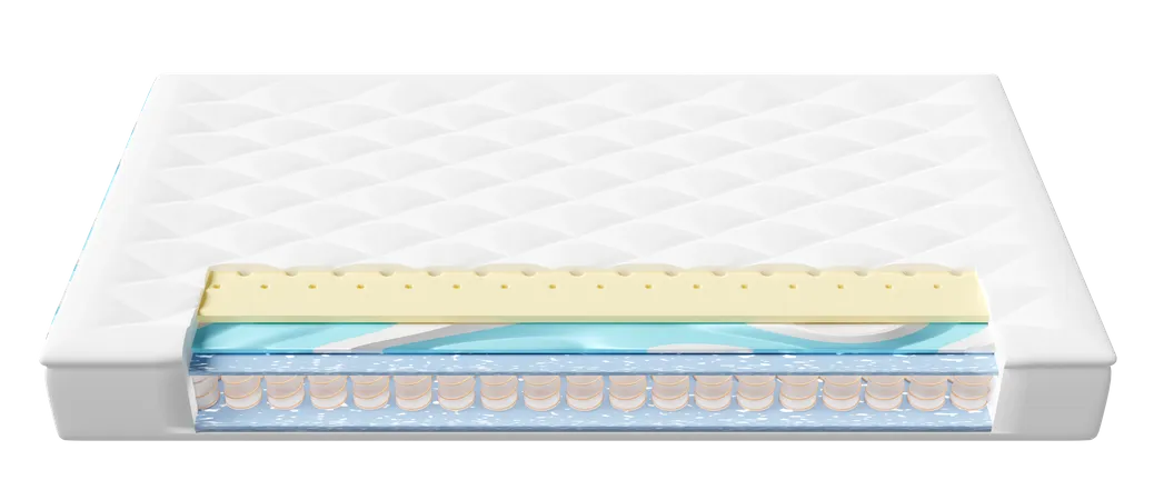 Sheet Material Mattress Structure  3D Icon