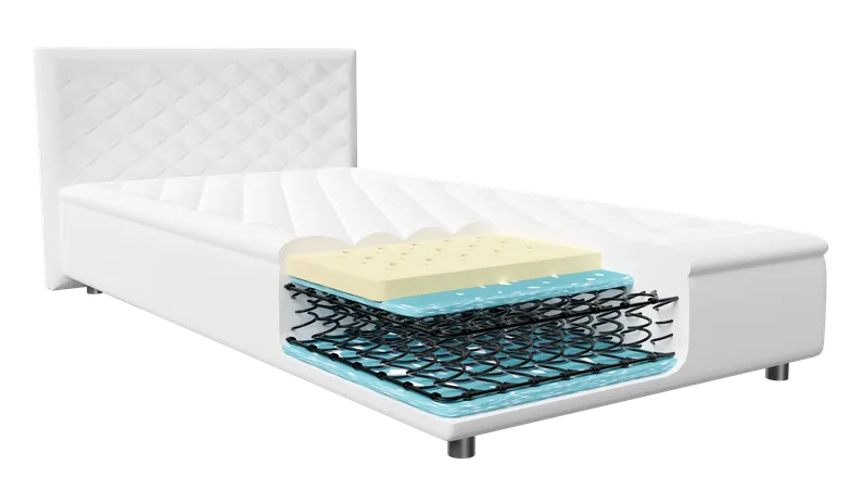 Sheet Material Mattress Structure  3D Icon