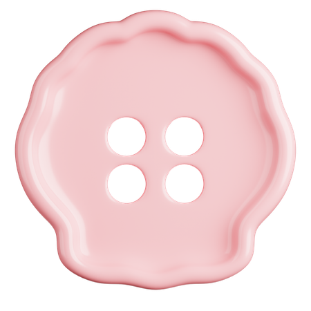 Shell Button Lookalike  3D Icon