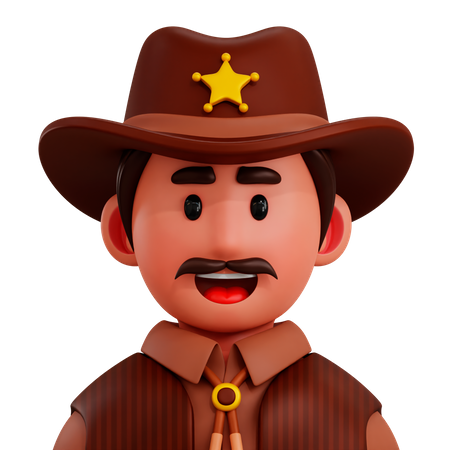 Shérif  3D Icon