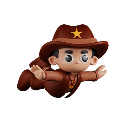 Shérif volant  3D Icon