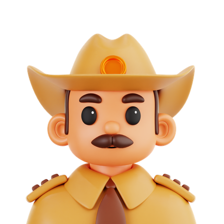 Sheriff  3D Icon
