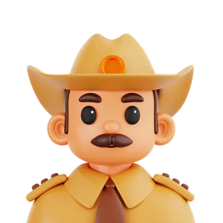 Sheriff  3D Icon