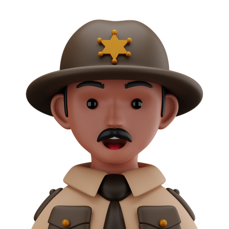 Sheriff  3D Icon