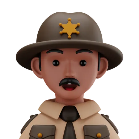 Sheriff  3D Icon