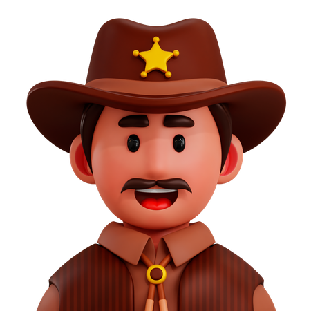 Sheriff  3D Icon