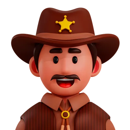 Sheriff  3D Icon