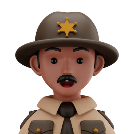 Sheriff  3D Icon