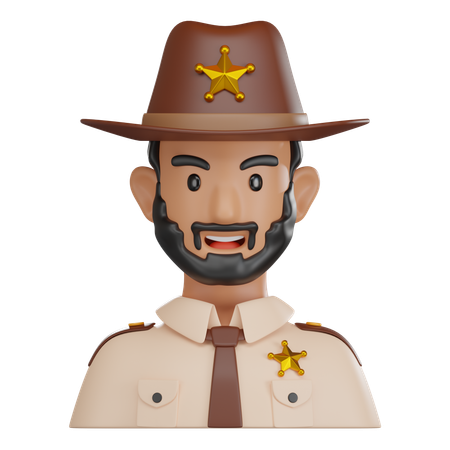 Sheriff  3D Icon