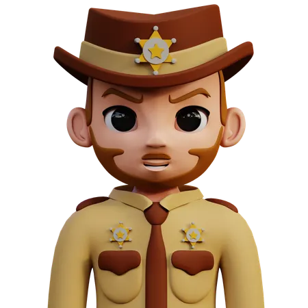 Sheriff  3D Icon