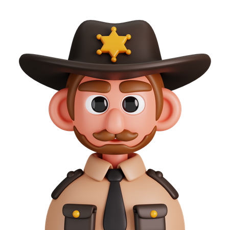 Sheriff  3D Icon