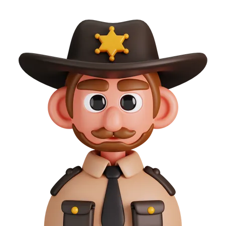 Sheriff  3D Icon