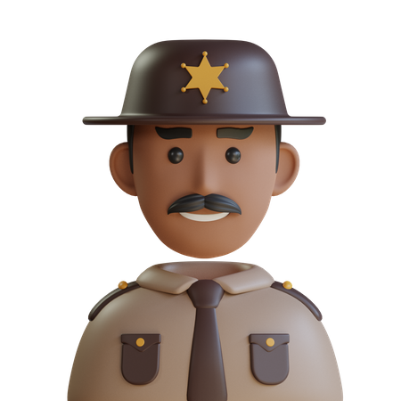 Sheriff  3D Icon