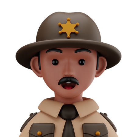 Sheriff 3D Icon