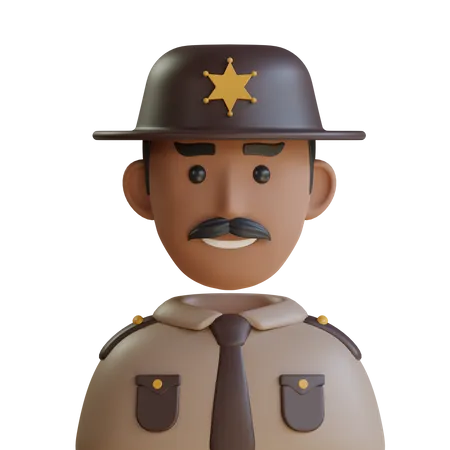 Sheriff  3D Icon