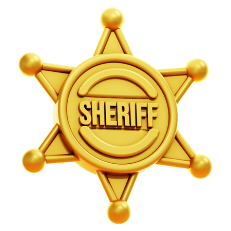 SHERIFF BADGE  3D Icon