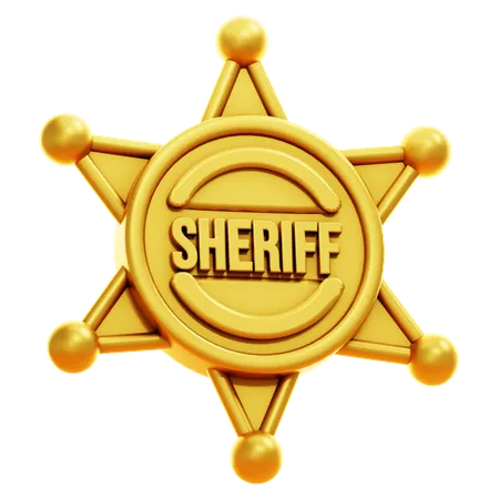 SHERIFF BADGE  3D Icon