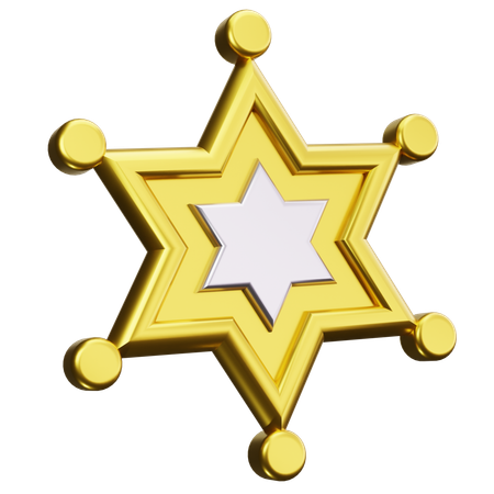 Sheriff Badge  3D Icon