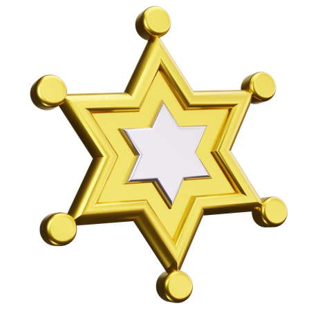 Sheriff Badge  3D Icon