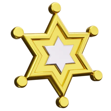 Sheriff Badge  3D Icon