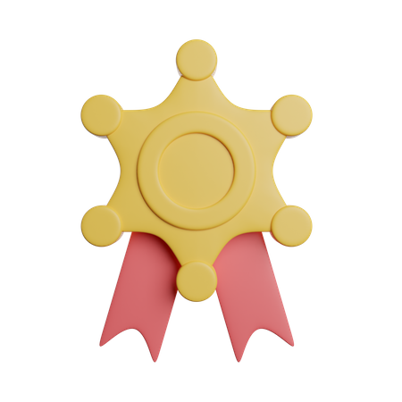 Sheriff Badge  3D Icon