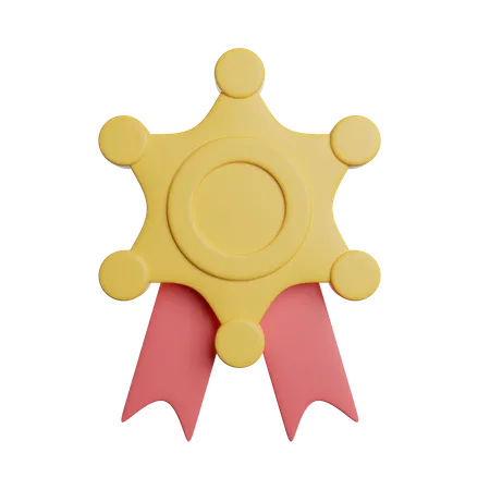 Sheriff Badge  3D Icon