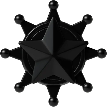 Sheriff Badge  3D Icon