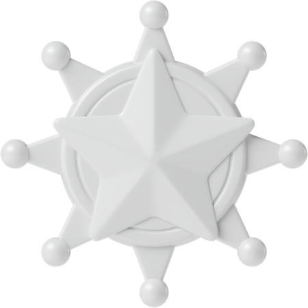 Sheriff Badge  3D Icon