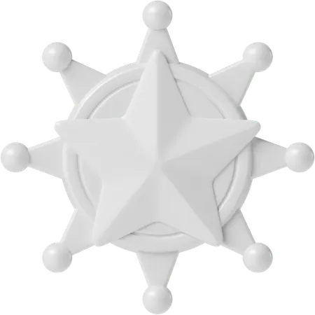 Sheriff Badge  3D Icon