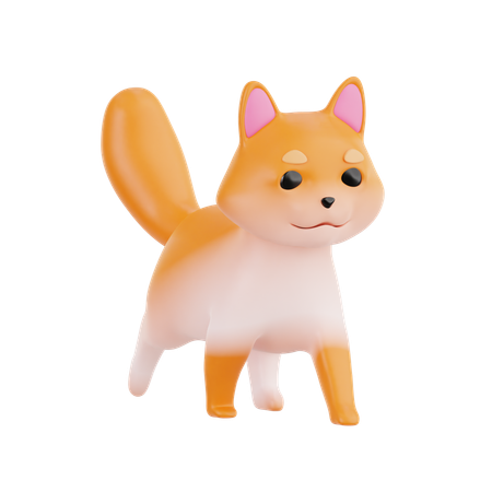 Shiba Inu  3D Icon