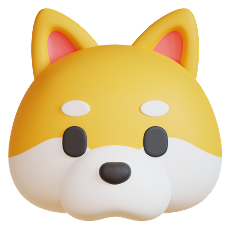 Shiba Inu  3D Icon