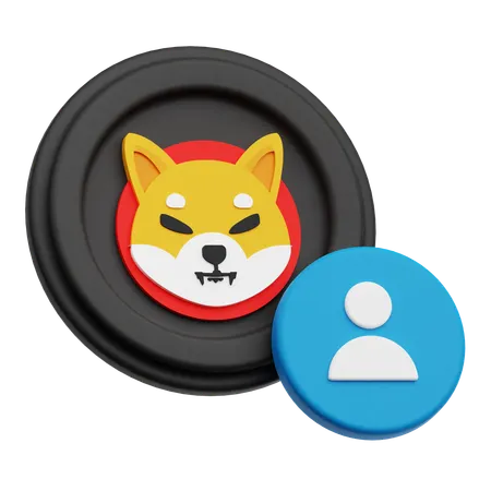 Shiba Inu Account  3D Icon