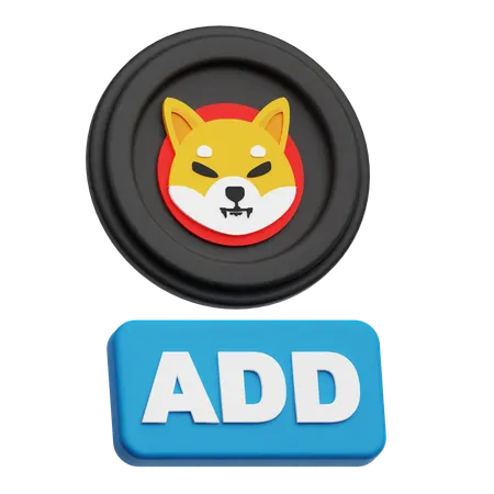 Shiba Inu Add  3D Icon