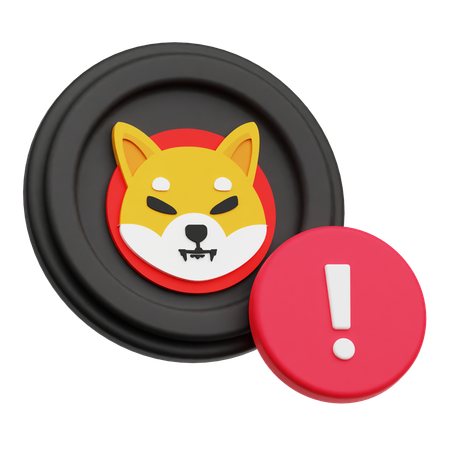 Shiba Inu Alert  3D Icon