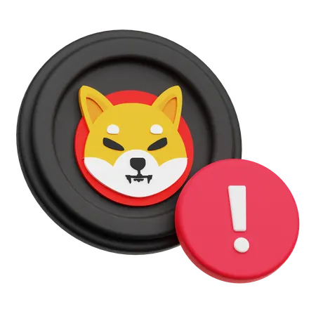 Shiba Inu Alert  3D Icon