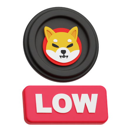 Shiba inu baixo  3D Icon