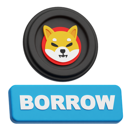 Shiba Inu Borrow  3D Icon