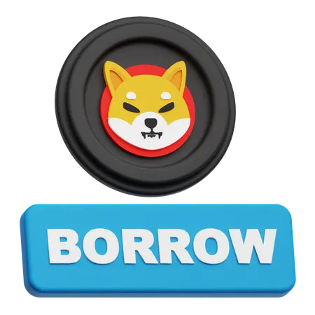 Shiba Inu Borrow  3D Icon