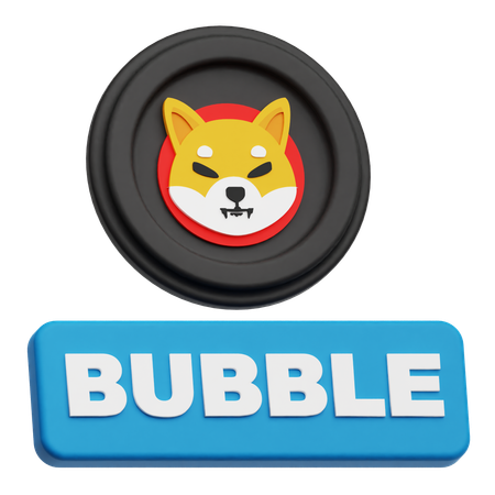 Shiba Inu Bubble  3D Icon