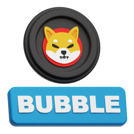 Shiba Inu Bubble  3D Icon