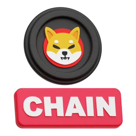 Shiba Inu Chain  3D Icon