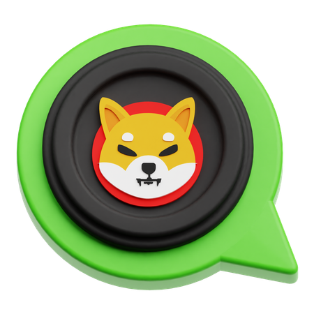 Shiba Inu Chat  3D Icon
