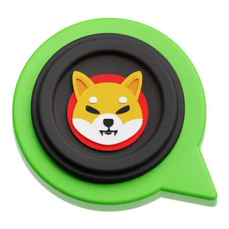 Shiba Inu Chat  3D Icon