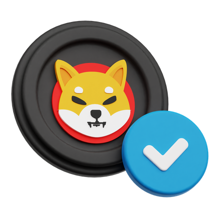 Shiba Inu Check  3D Icon