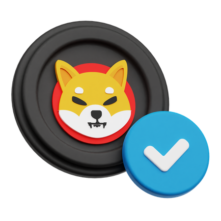 Shiba Inu Check  3D Icon